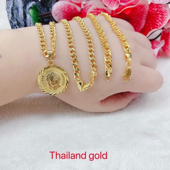 🌸⚜️THAILAND GOLD MENS SET⚜️🌸
📌 ThaiLand Gold
📎 2 in 1 set - Picture 8 of 10